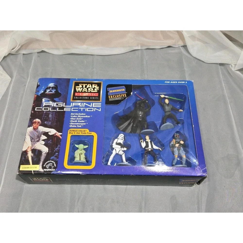 Vtg 1997 BLOCKBUSTER EXCLUSIVE Star Wars Figurine Collection‎ Applause Toys Ltd